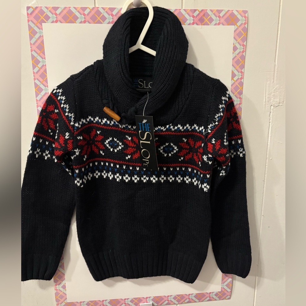 Kids /toddlers: Black and Red Sweater